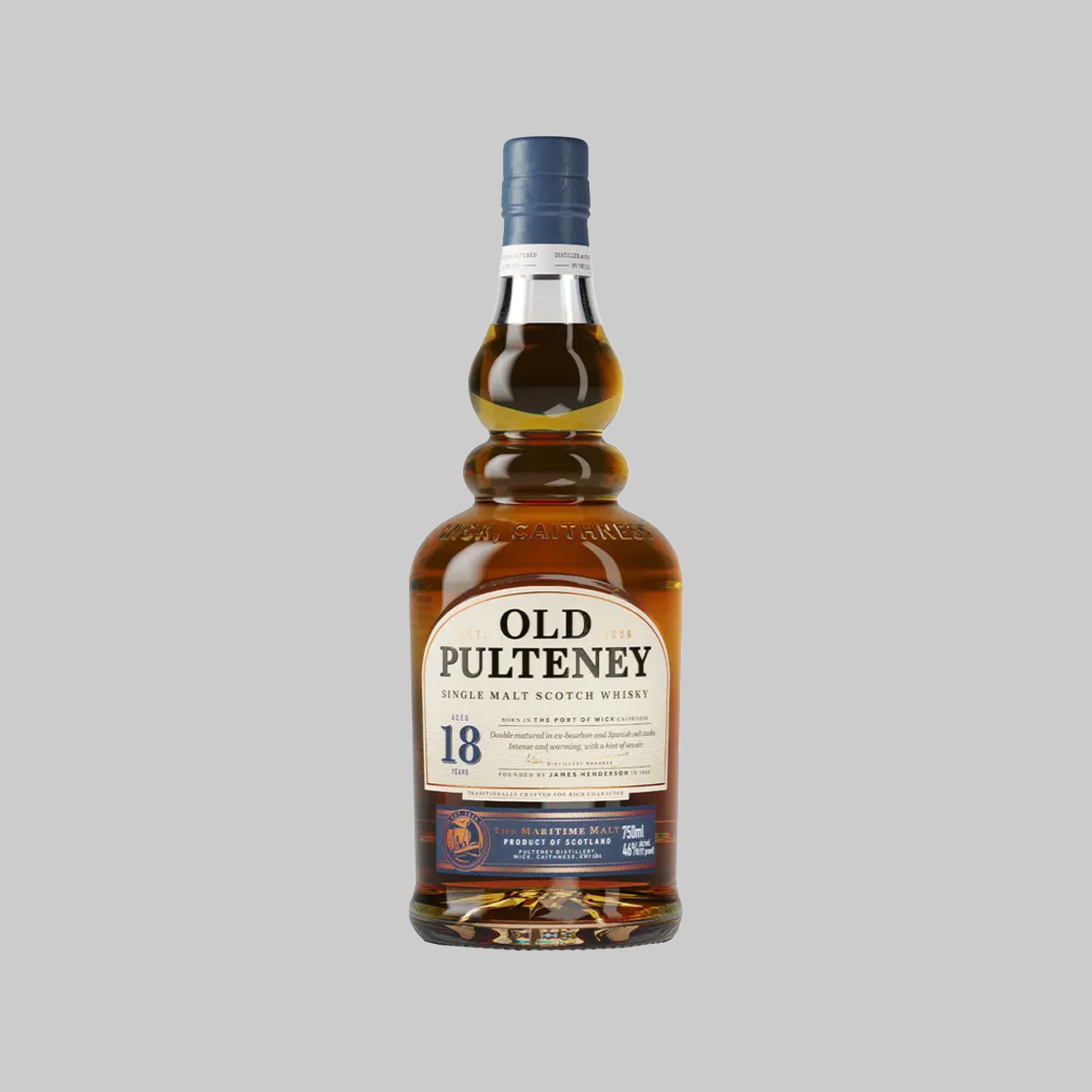 Old Pulteney 18 Years Single Malt Scotch Whisky 700ml 46.0% | TIME2DRINK